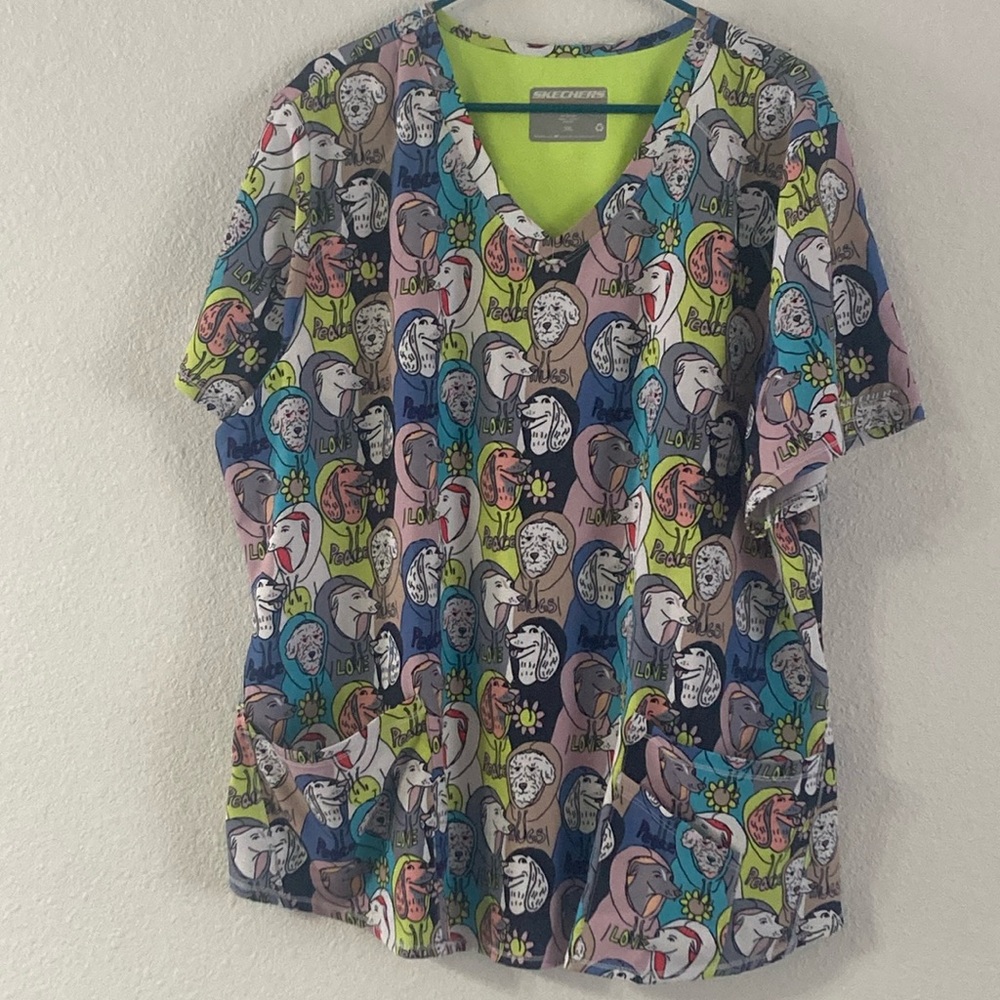 Women’s dog scrub top